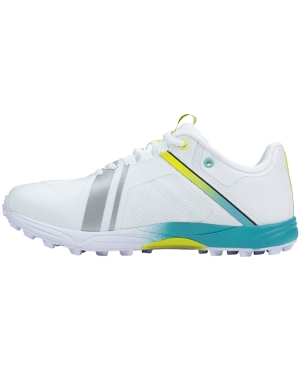 Kookaburra KC 5.0 Rubber Jnr Cricket Shoes – White/Aqua